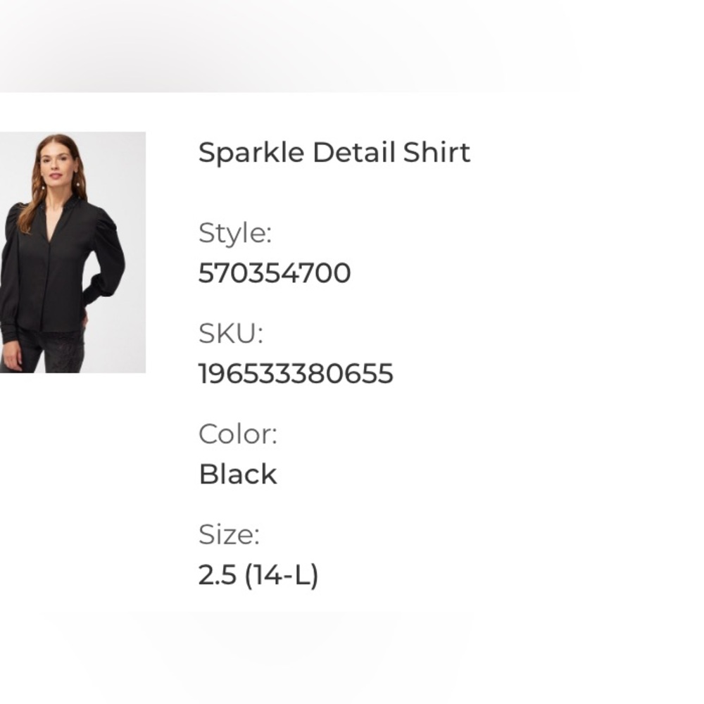 Chico’s Black Label Hand Sewn Sparkle Detail Bead Black Collar Dress Blo… - Picture 5 of 6